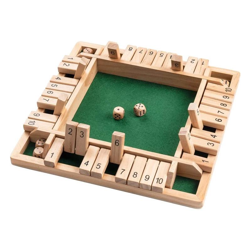 Luvikno | "Shut The Box" spill – Morsom bordmatte spill for voksne og barn