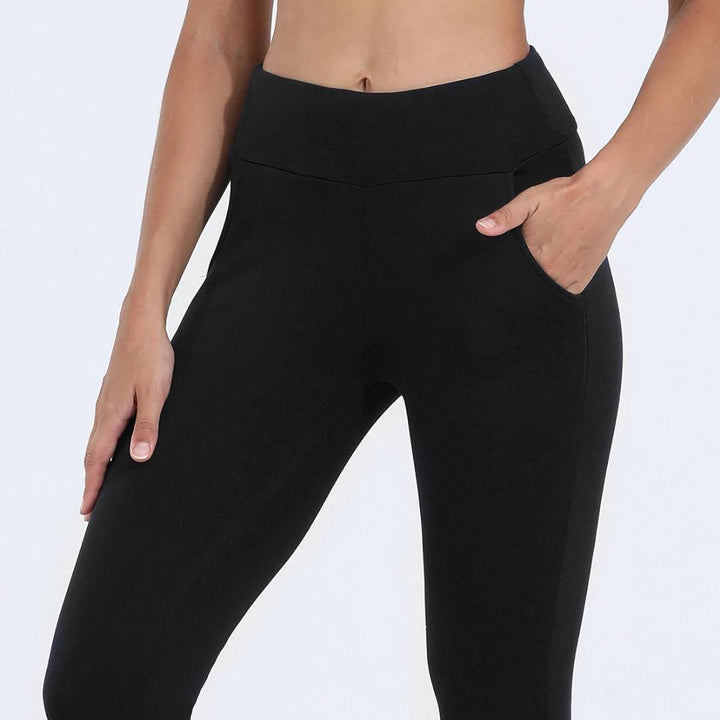 WarmFlex Høyde Waist Varme Fleece Leggings | Vinter Legging for Kaldt Vær - Varme Legging - for Utendørs Aktiviteter Luvikno