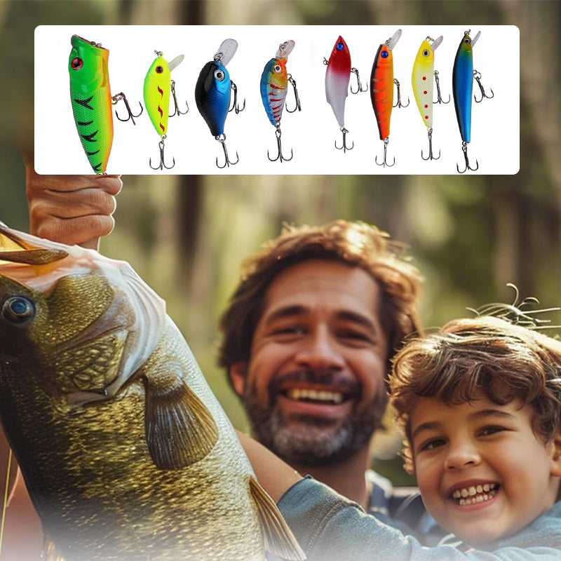 Luvikno | 24 Dager Jule Countdown Fiskestang Sett