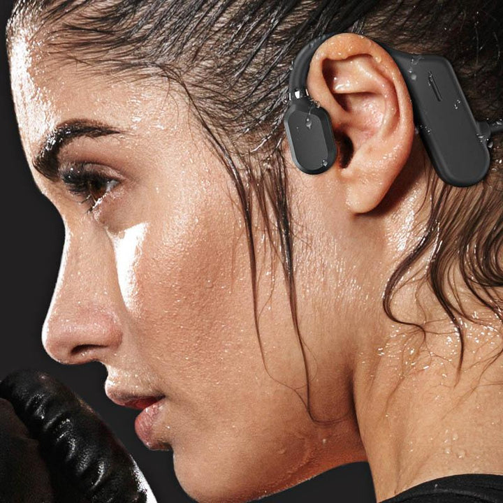Bluetooth 5.0 vanntette sport hodetelefoner | Luvikno