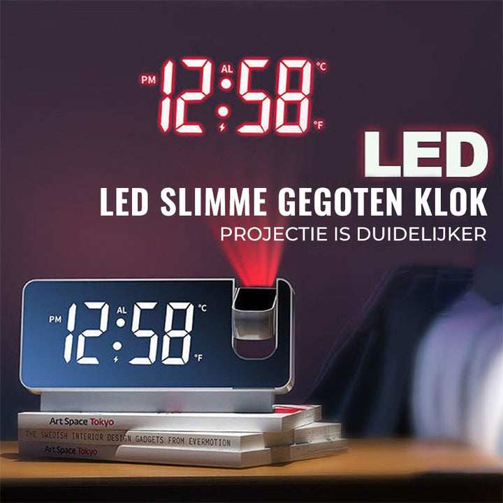 Moderne vekkerklokke med prosjektor | Multifunksjonell vekkerklokke med projeksjon | Luvikno