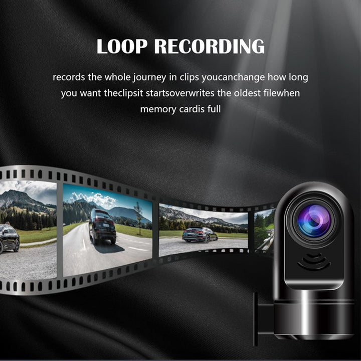 Luvikno | 1080P HD Mini ADAS Dashcam med 360° roterende funksjon