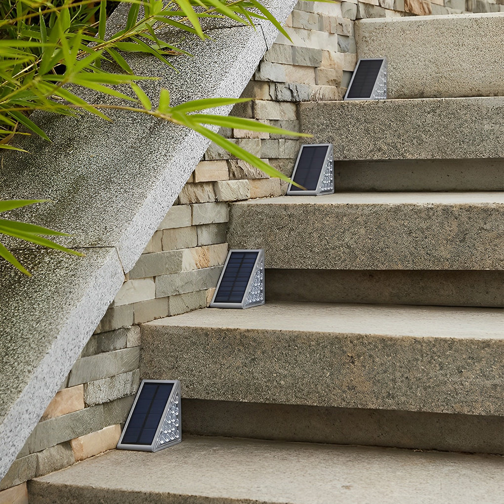 Trekantet Intelligent Vanntett LED Solutend Step Lighting | Luvikno