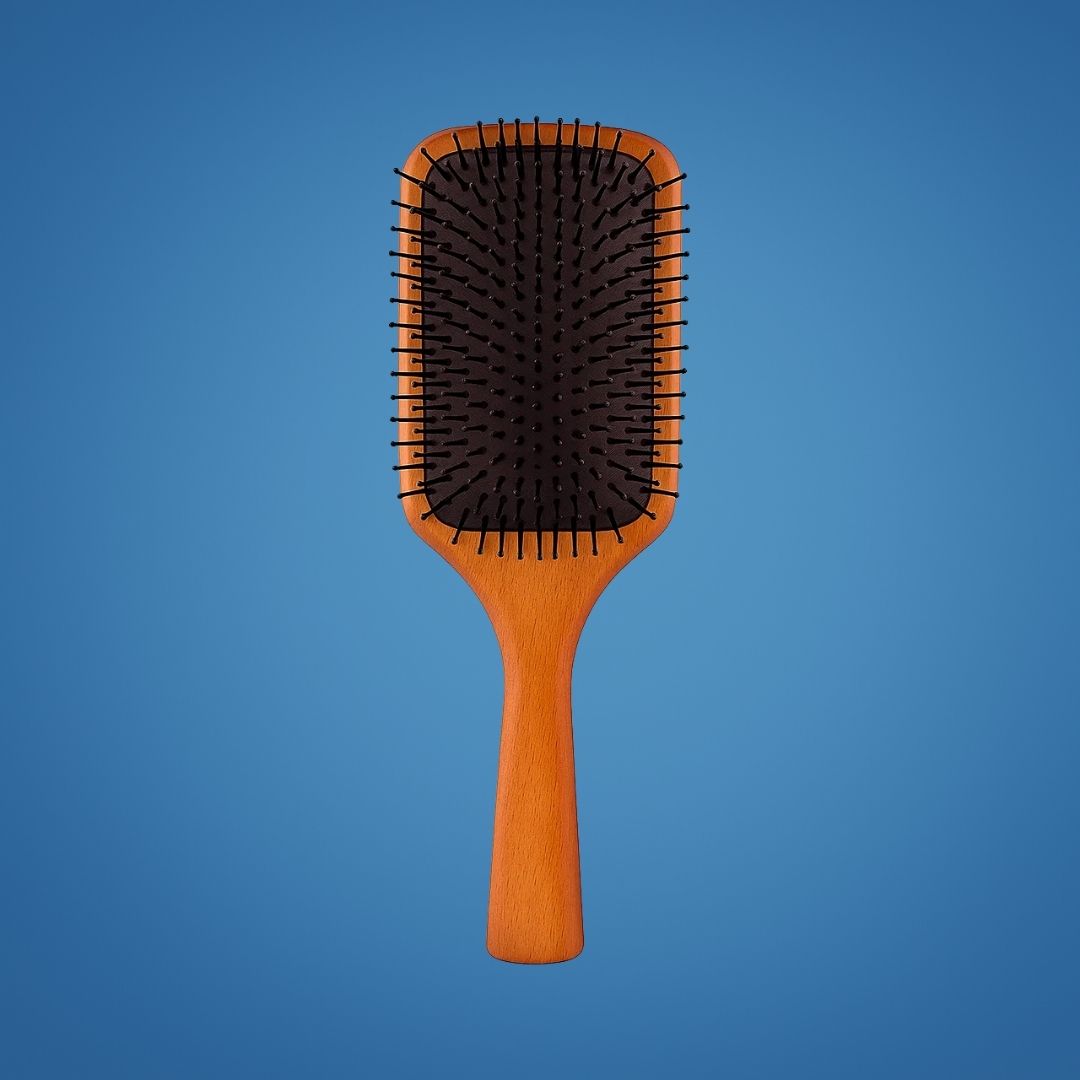 Static Detangling Brush – Frizz Control – Air Cushion Pad – Reduces Breakage – Adds Smooth, Shiny & Healthy-Looking Hair Luvikno
