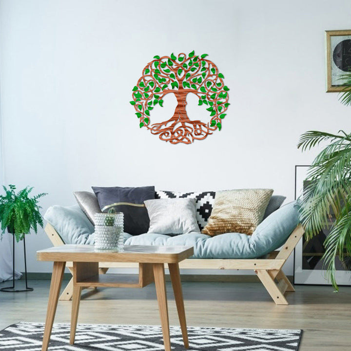 Luvikno | Livets Tre - Metall Trevegg Kunst