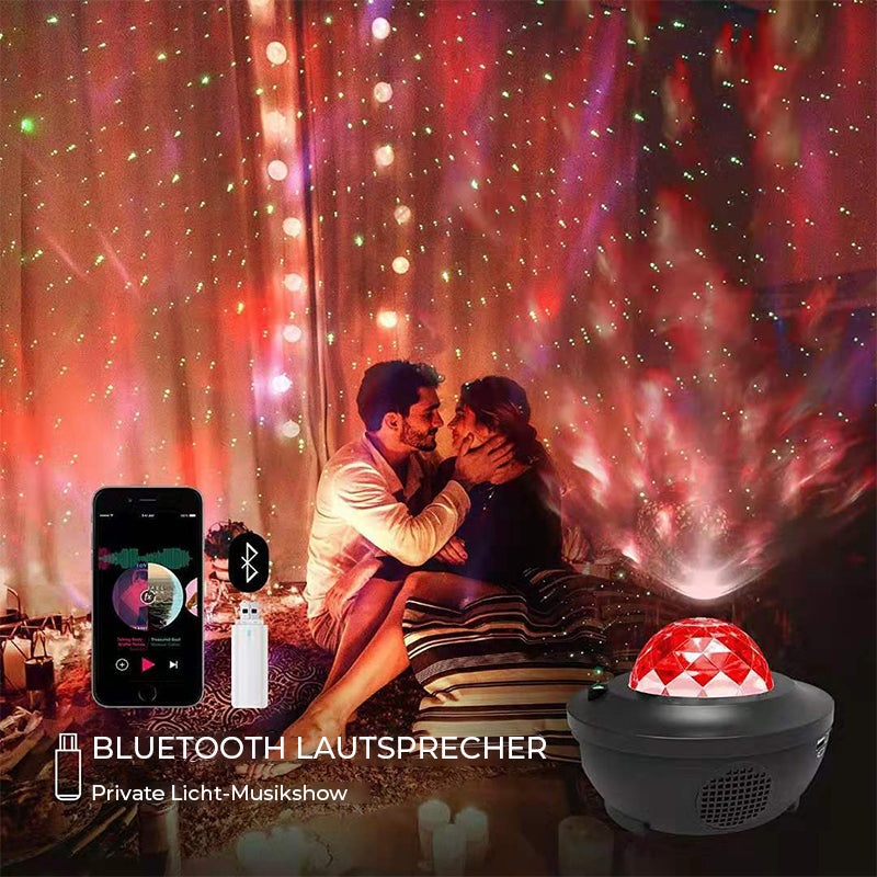 USB-Bluetooth-Musikk Stjerneprosjektor Lys | Luvikno