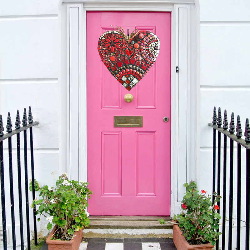 Large Garden Mosaic Heart Decoration | Luvikno