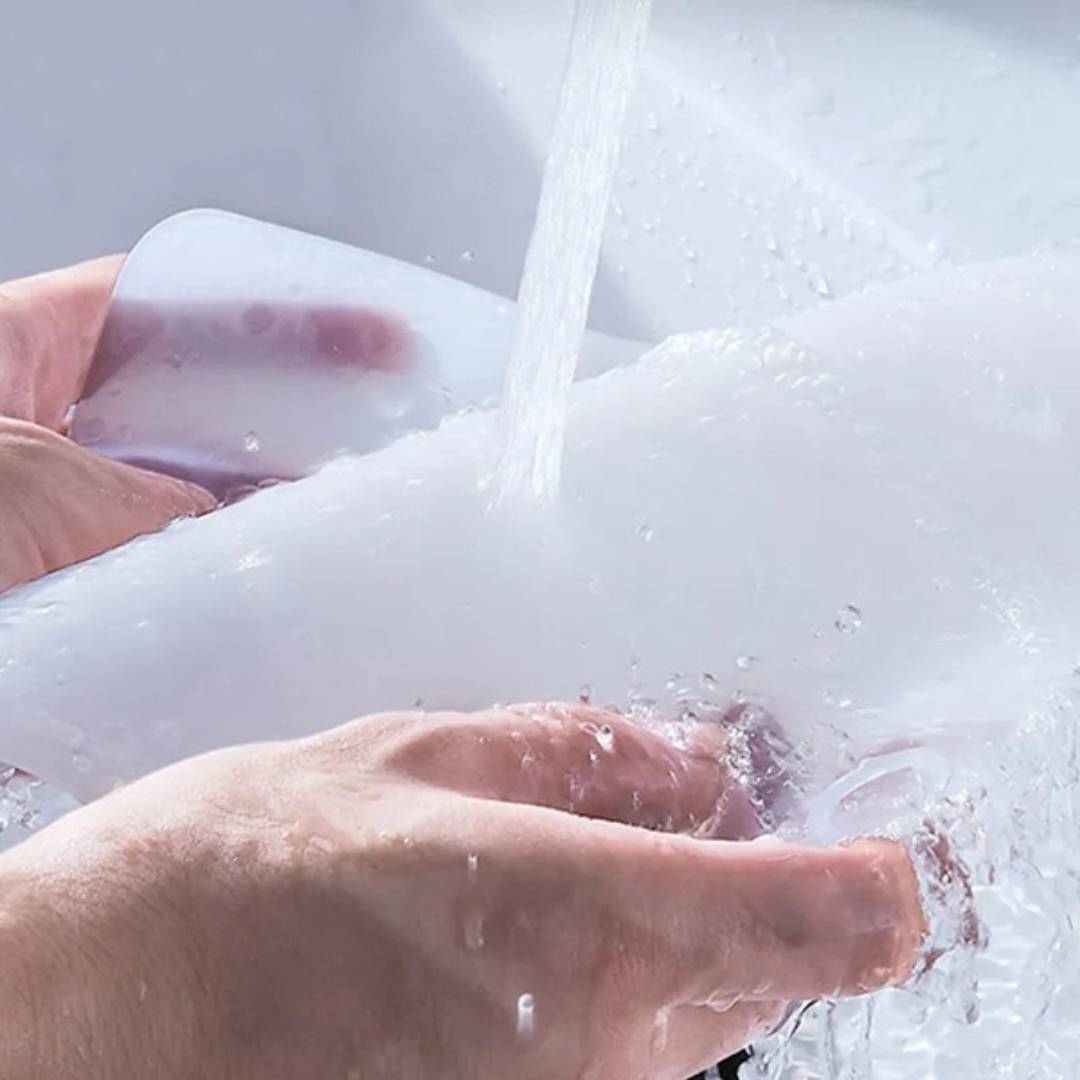 EcoFlow Dusjakke Silikonlokk | Antilukt Matte - Fanger Hår og Rusk - Forhindrer Tette i Dusjen Luvikno