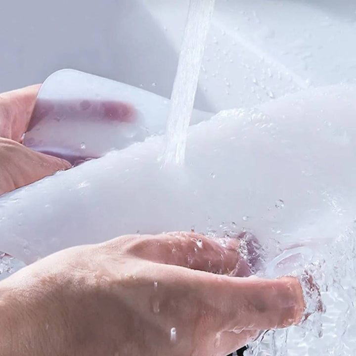 EcoFlow Dusjakke Silikonlokk | Antilukt Matte - Fanger Hår og Rusk - Forhindrer Tette i Dusjen Luvikno