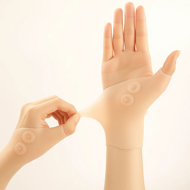 Smertelindring + Kompresjon – Non-Slip Silikon – Artritt & Leddstøtte for Hverdagskomfort Luvikno