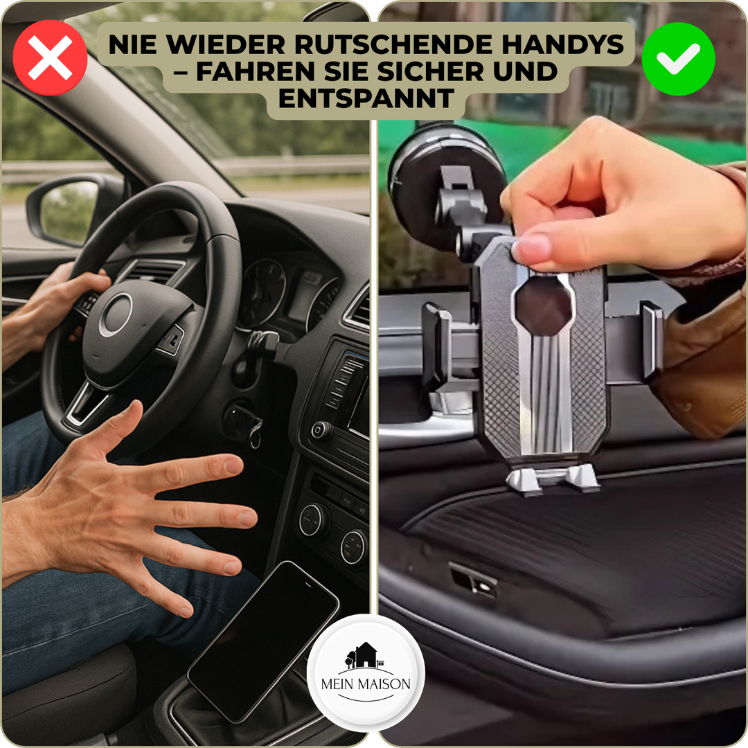 Luvikno | Auto GripTech Handy Holder med Sterk Sugekop og 360° Rotasjon