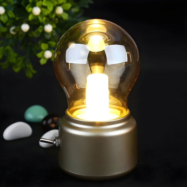 Bærbar Retro Bordlampe - LumiRetro | Luvikno