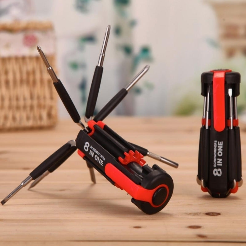 8-i-1-skrutrekker med LED-lommelykt | Luvikno