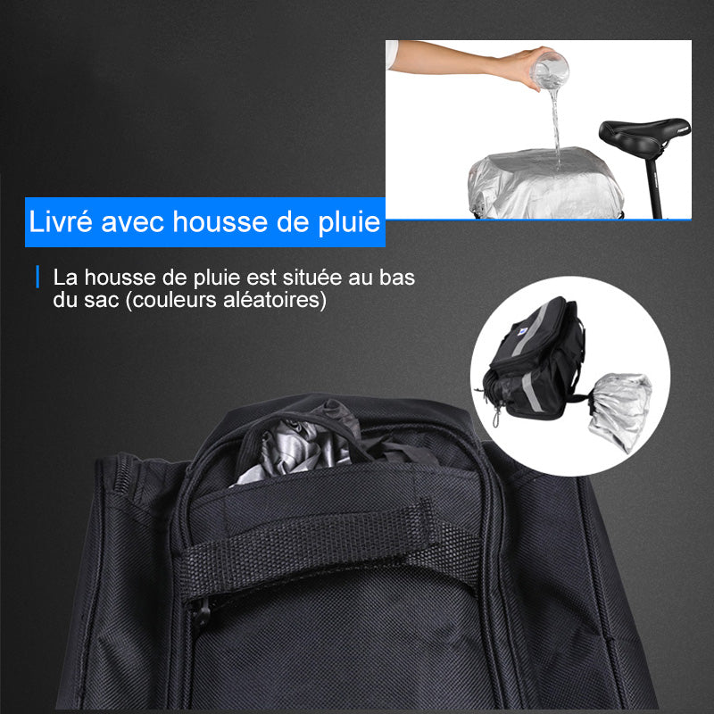 Foldbar oppbevaringspose for sykkel baksete | Luvikno