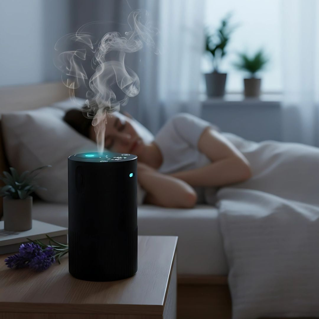 Oppladbar stille tåke – 10 ml stille timer – avslappende aromaterapi for søvn stresslindring kontor reise Luvikno