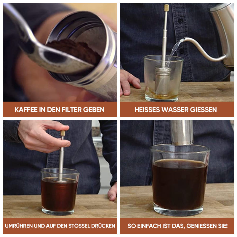 Luvikno | Manuell kaffefilter laget av rustfritt stål