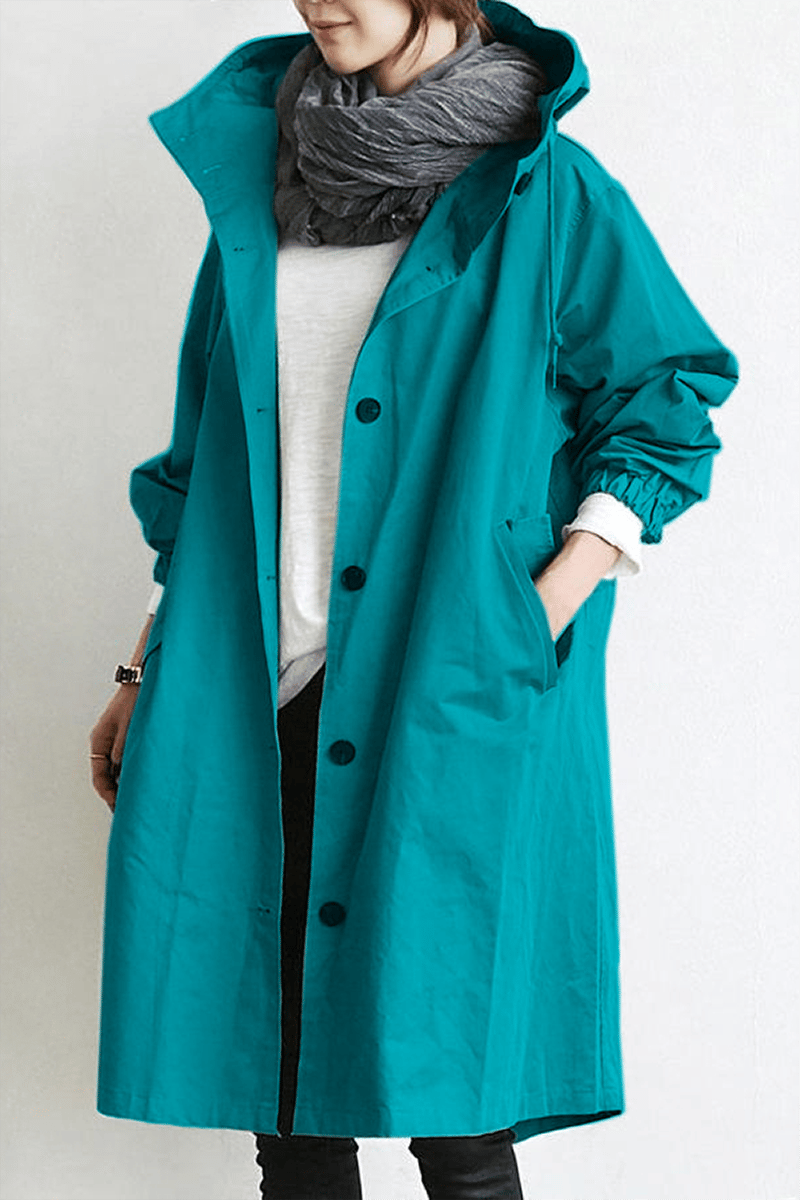 Luvik | Naisten hupullinen trench-coat