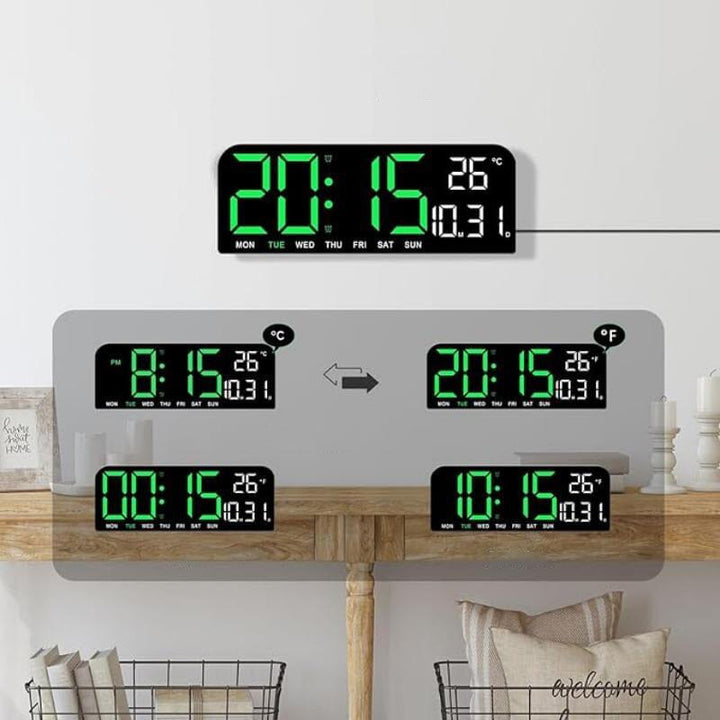 LED Digital Vekkerklok | Luvikno