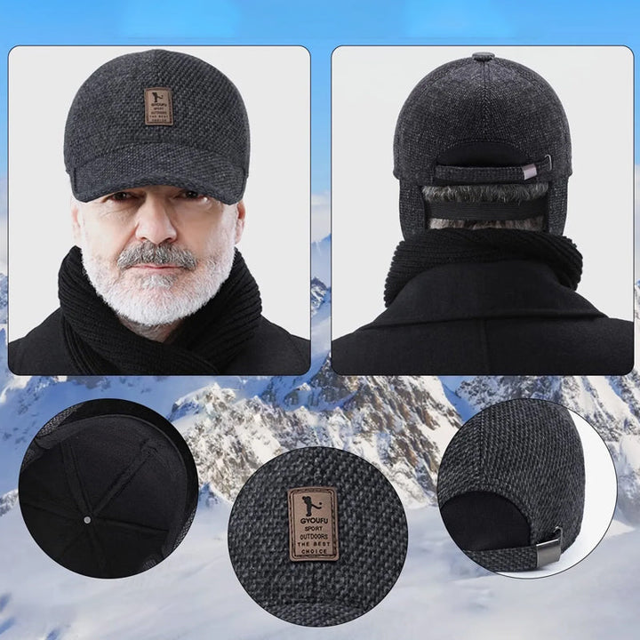 Luvikno | Vinter baseball cap med ørebeskyttere