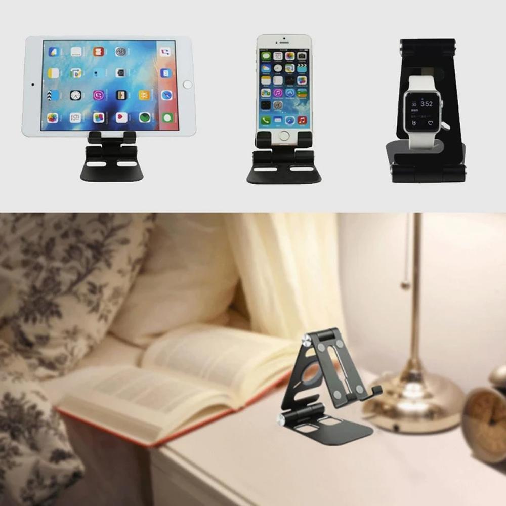 Flerbruks sammenleggbar smarttelefonholder laget av aluminium legering | Luvikno