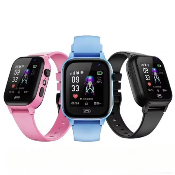 Luvikno | GPS Smartwatch for Barn med Videokalling, Kamera, Aktivitetsmerking og IP67 Vanntett – Sanntids GPS og SOS-funksjon