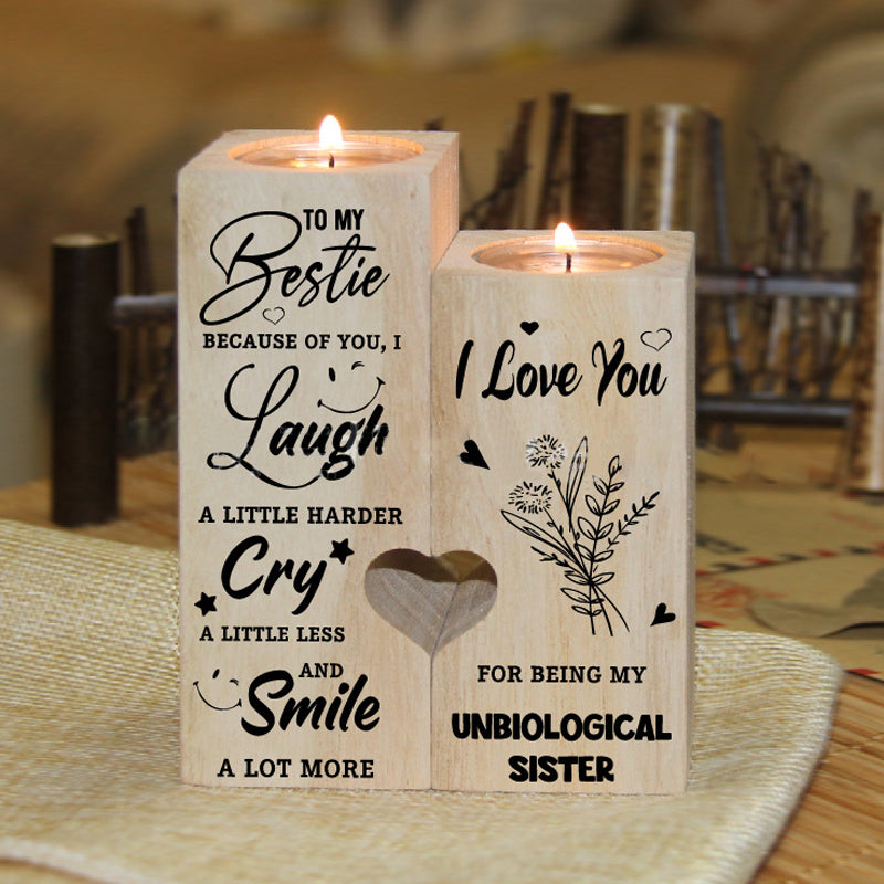 Smile A Lot More - Trelysestake med Stearinlys Gave til Dine Kjære | Luvikno