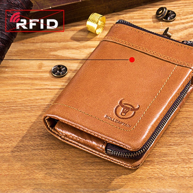 Lommebok med flere rom Anti-RFID med myntlomme | Luvikno