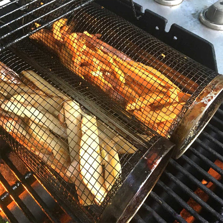 Sylinderformet grillkurv | Luvikno