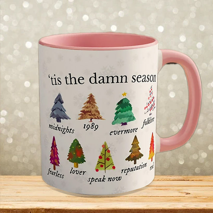Tis The Damn Season Christmas Mug - Musikkalbum som julekler | Luvikno