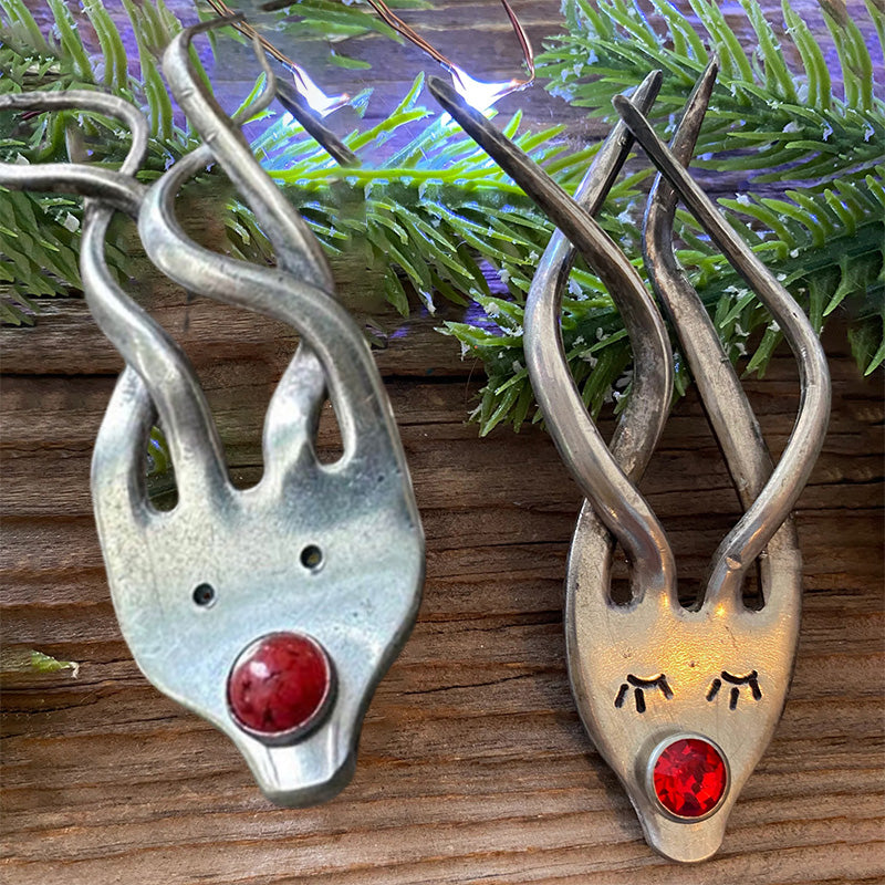 Morsom Gaffel Reinsdyr Ornament | Luvikno