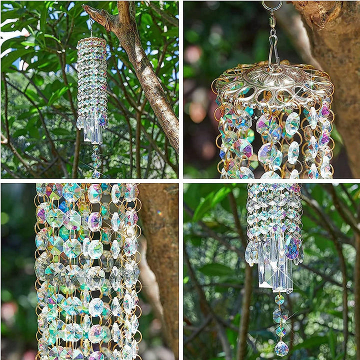 Aurora Crystal Glass Vindspill | Luvikno