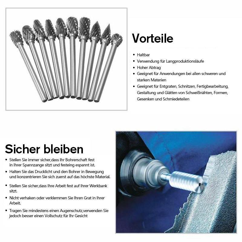 10 i 1 Wolframstål Slipende Hode (10PCS) | Luvikno