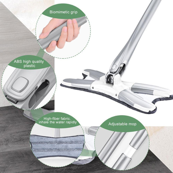 Roterbar X-formet Håndfri Nettbrettmopp | Luvikno