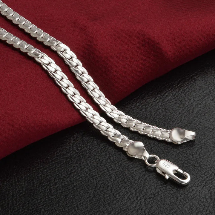 SilverGlow Halskjede – Luxe 925 Sølv Halskjede for Kvinner Luvikno
