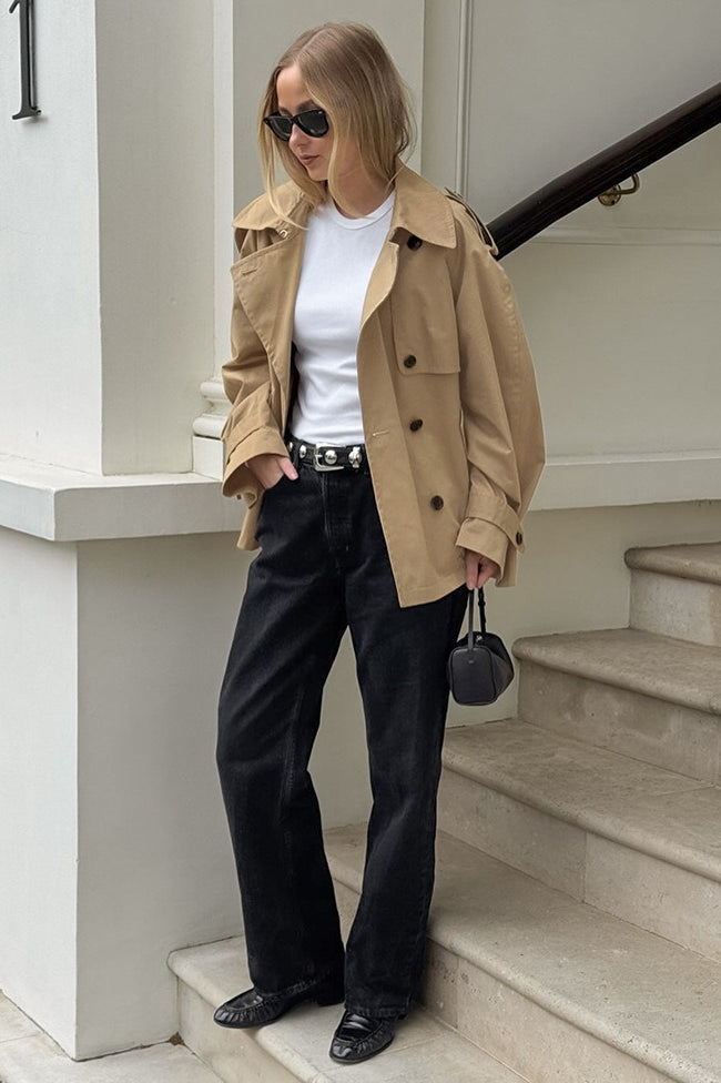 Luvik | Khaki Trench Krage Jakke