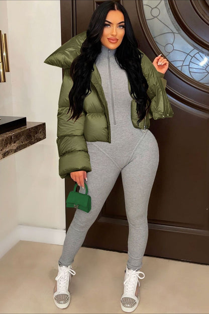 Luvik | Kaulaliina Kaulus Vaatteet Puuvillapuffatakki