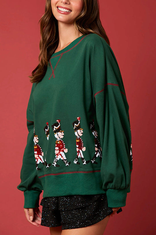 Luvik | JuleSoldat Palmikot Langermet Fritid Sweatshirt