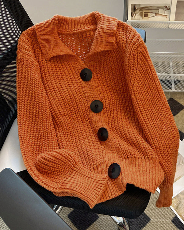 Luvik | Cardigan med store knapper for kvinner