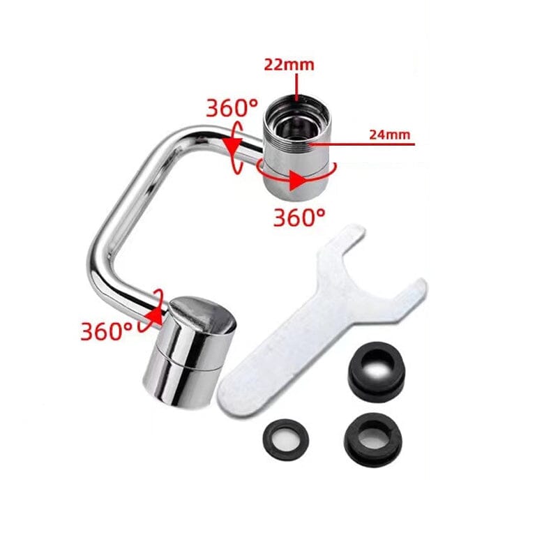 FlexSplash - Premium 1080° roterbar kran for presis vannekontroll Luvikno