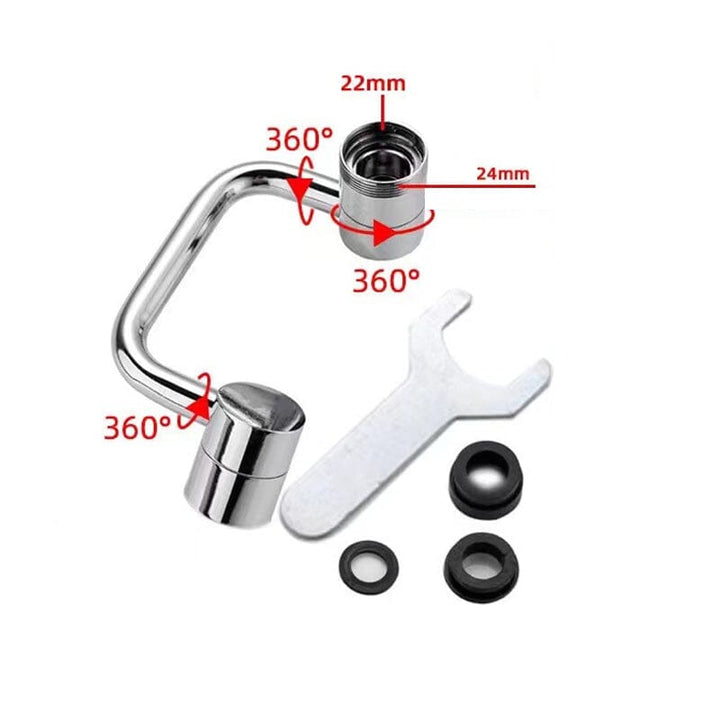 FlexSplash - Premium 1080° roterbar kran for presis vannekontroll Luvikno