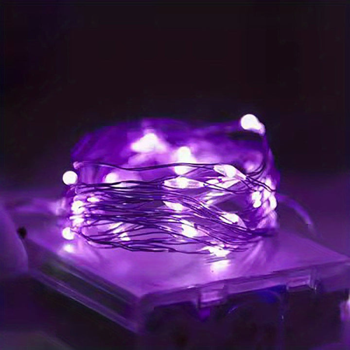 Fairy Lights Batteridrevet Kobbertråd Lyskjede Luvikno