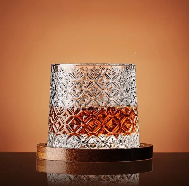 WhiskeySpin - Premium roterende whiskeyglass Luvikno