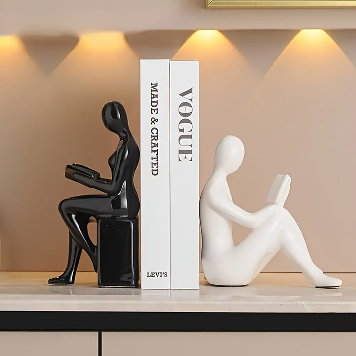 LuxeCeramic - Abstracte keramiske bokstøtter for elegante interiører Luvikno