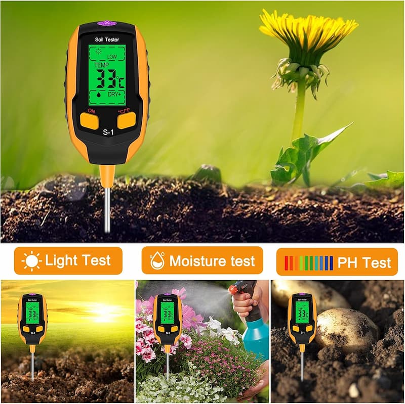 SmartGrow™ 4-i-1 Jordmåler for Planter | Luvikno