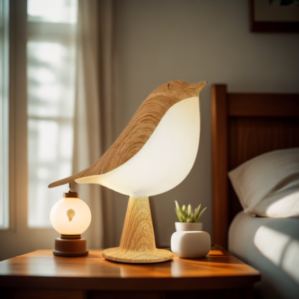 Luvikno | LumiNest Myk Nattlampe | En sjarmerende lampe som beroliger og forskjønner plassen din