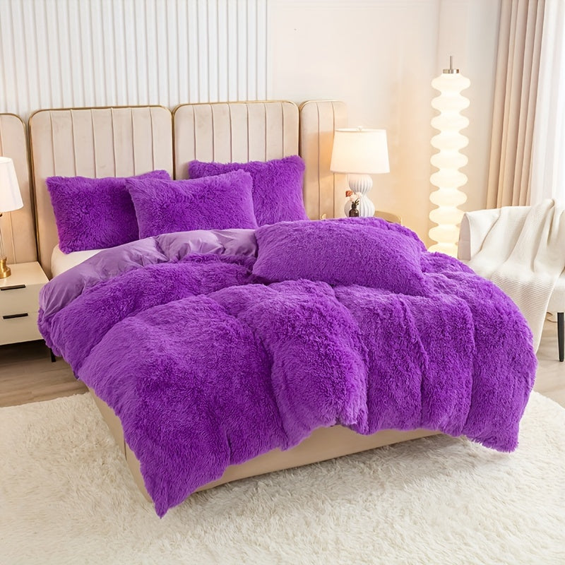 Luvikno | Ultra Soft Plush Duvet Cover Set with Zipper - Luksus & Komfort