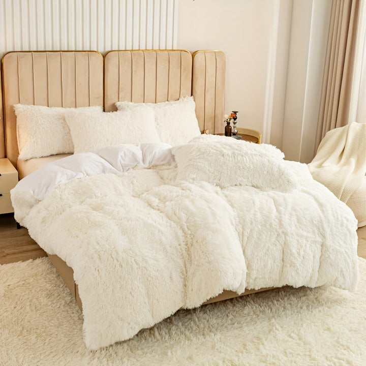 Luvikno | Ultra Soft Plush Duvet Cover Set with Zipper - Luksus & Komfort