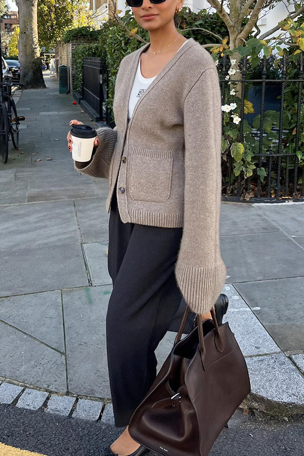 Luvik | kaksinkertainen tasku neuletakki