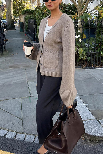 Luvik | kaksinkertainen tasku neuletakki