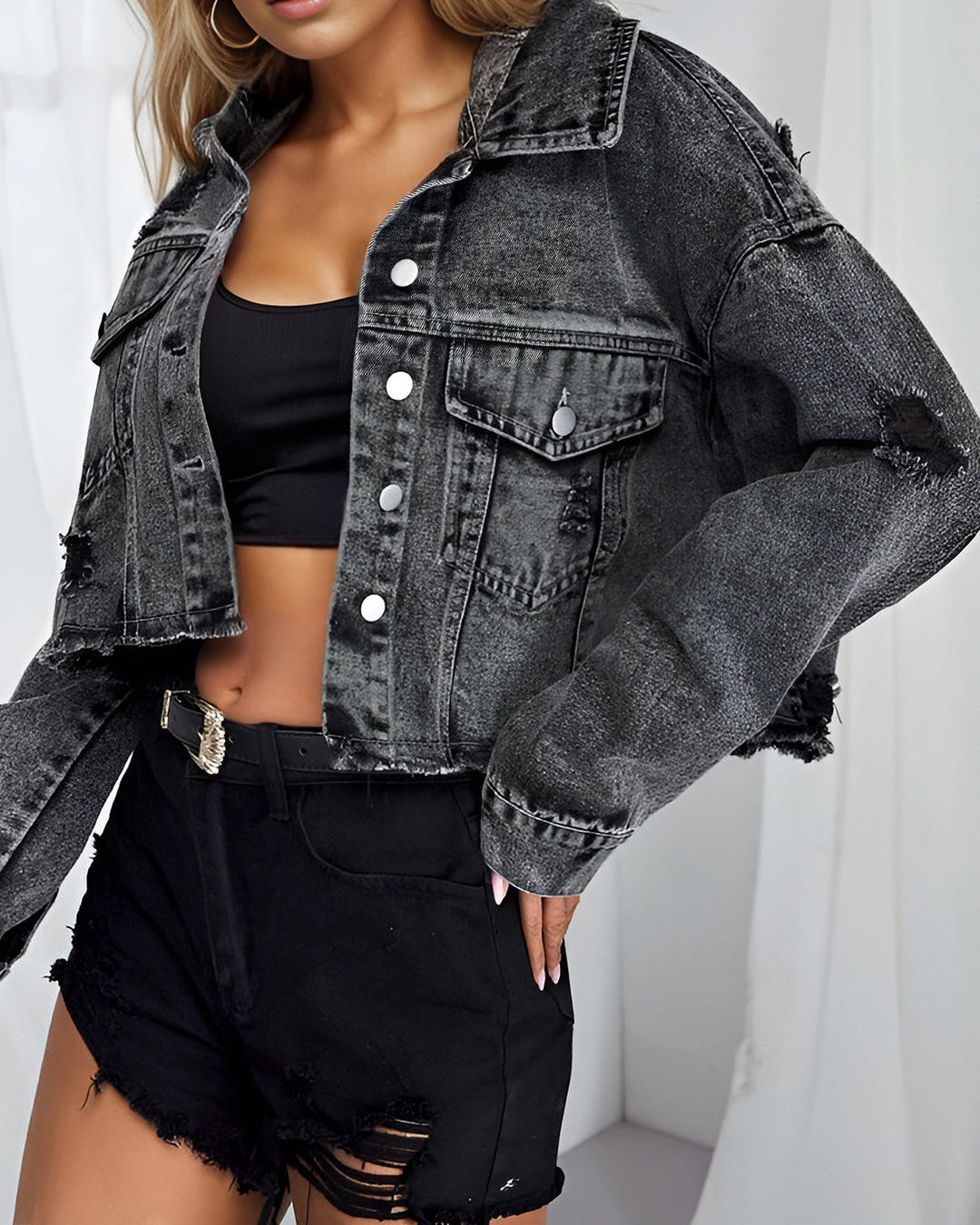Luvik | Denim Kort jakke
